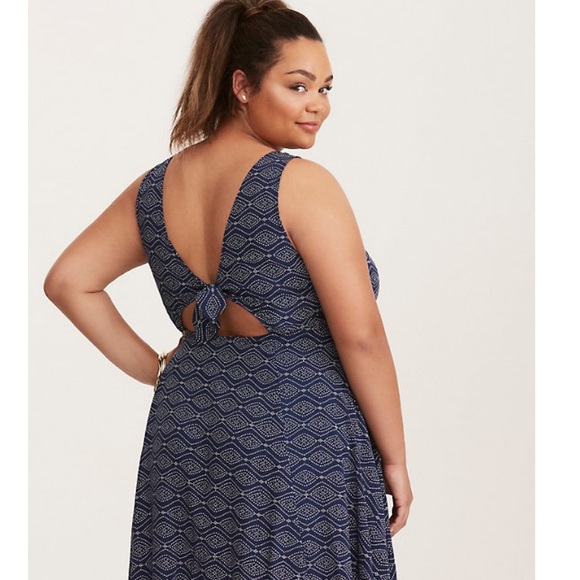 torrid open back challis dress plus size 3x - Picture 3 of 3